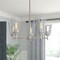 Designers Fountain Westin 5 Light Modern Satin Platinum with Clear Glass Shades Chandelier For Dining Rooms 95785-SP - alternate 2